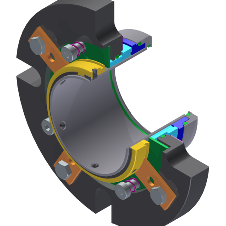 Dichtungskonstruktion in 3D-Ansicht